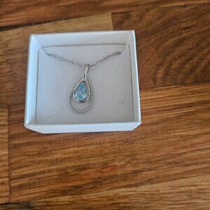 Blue Rhintestone Pendant